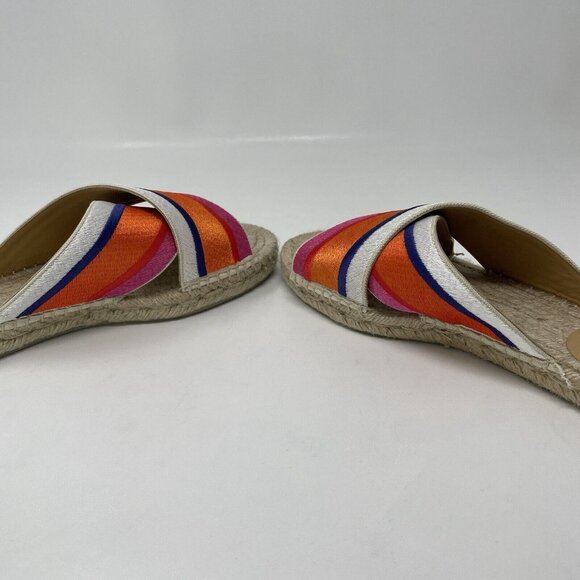 Diane Von Furstenberg x Castaner Paos Espadrille Sandals Womens 37 US 6.5 Stripe - Picture 7 of 12